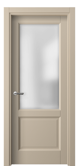 Дверь межкомнатная 1422 ПЭСБ САТ. Цвет ПЭТ светло-бежевый. Материал ПЭТ. Коллекция Galant. Картинка.