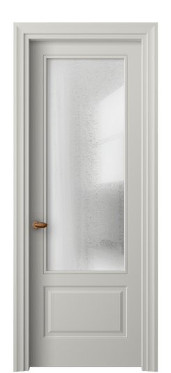 Дверь межкомнатная 8542 МТСР LED. Цвет Матовый тёплый серый. Материал Гладкая эмаль. Коллекция Esse. Картинка.