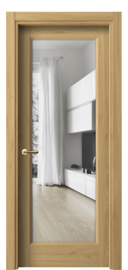 Межкомнатная дверь 1402 СЛВ Прозрачное стекло. Цвет Солнечный вяз. Материал Ламинатин. Коллекция Galant. Фото. Дверь межкомнатная 1402 СЛВ Прозрачное стекло. Цвет Солнечный вяз. Материал Ламинатин. Коллекция Galant. Картинка.