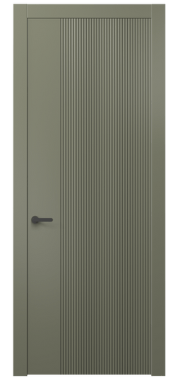 Дверь межкомнатная 8623 МОТ . Цвет Матовый оливковый тёмный. Материал Гладкая эмаль. Коллекция Dune. Картинка.