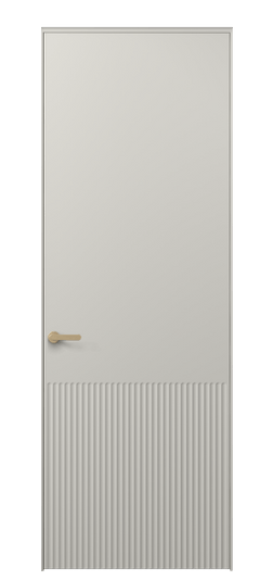 Дверь межкомнатная АКП 8645 МТСР. Цвет Матовый тёплый серый. Материал Гладкая эмаль. Коллекция Alba. Картинка.