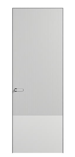 Дверь межкомнатная 8203 МБЛ. Цвет Матовый белоснежный. Материал Гладкая эмаль. Коллекция Velvet. Картинка.