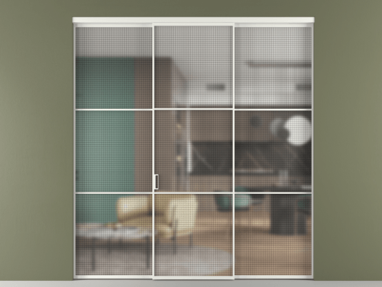 Алюминевая перегородка vn1+2_03_ Алюминий светло-серый Mesh silver. Цвет Алюминий светло-серый. Материал Алюминий в эмали. Коллекция Перегородка Formato внутри проёма 3 створки. Фото. Алюминевая перегородка vn1+2_03_ Алюминий светло-серый Mesh silver. Цвет Алюминий светло-серый. Материал Алюминий в эмали. Коллекция Перегородка Formato внутри проёма 3 створки. Картинка.