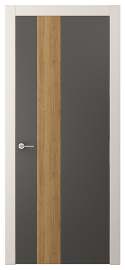Дверь межкомнатная АКП 4223 ПЭГФ. Цвет ПЭТ графитовый. Материал ПЭТ. Коллекция Freedom. Картинка.