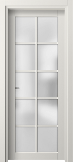 Дверь межкомнатная 2106 ПЭБЛ САТ. Цвет ПЭТ белоснежный. Материал ПЭТ. Коллекция Neo1. Картинка.