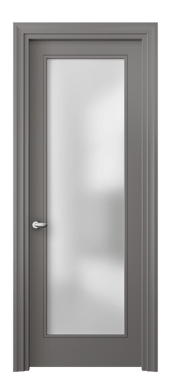 Дверь межкомнатная 8502 МКЛС САТ. Цвет Матовый классический серый. Материал Гладкая эмаль. Коллекция Esse. Картинка.