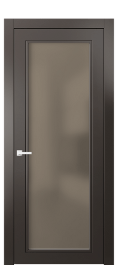 Дверь межкомнатная 8000 МАН БР САТ. Цвет Матовый антрацит. Материал Гладкая эмаль. Коллекция Neo Classic. Картинка.