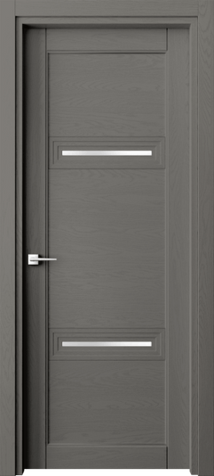 Дверь межкомнатная 6113 ДКЛС САТ. Цвет Дуб классический серый. Материал Массив дуба эмаль. Коллекция Ego. Картинка.