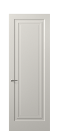 Дверь межкомнатная 8401 МОС. Цвет Матовый облачно-серый. Материал Гладкая эмаль. Коллекция Mascot. Картинка.