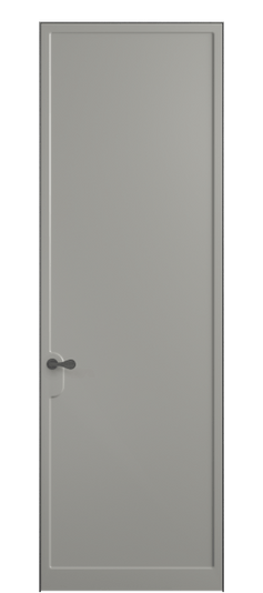 Дверь межкомнатная 7501 МНСР. Цвет Матовый нейтральный серый. Материал Гладкая эмаль. Коллекция Softform. Картинка.