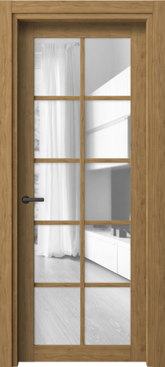 Дверь межкомнатная 2106 ГОР ПРОЗ. Цвет Грецкий орех. Материал Ламинатин. Коллекция Neo. Картинка.