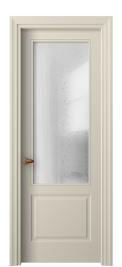 Дверь межкомнатная 8552 МБСР LED. Цвет Матовый бежево-серый. Материал Гладкая эмаль. Коллекция Esse. Картинка.
