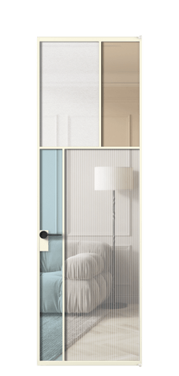 Межкомнатная дверь АЛПЛ041.22 АМБ 4 стекла. Цвет Алюминий молочно-белый. Материал Алюминий в эмали. Коллекция Mosaic. Фото. Дверь межкомнатная АЛПЛ041.22 АМБ 4 стекла. Цвет Алюминий молочно-белый. Материал Алюминий в эмали. Коллекция Mosaic. Картинка.