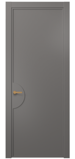 Дверь межкомнатная АКП 8604 МКЛС. Цвет Матовый классический серый. Материал Гладкая эмаль. Коллекция Frame. Картинка.
