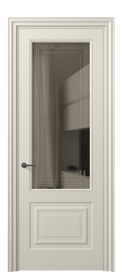 Дверь межкомнатная 8452 МБСР БР ГРА. Цвет Матовый бежево-серый. Материал Гладкая эмаль. Коллекция Mascot. Картинка.