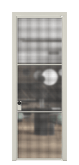Дверь межкомнатная АЛПЛ040.03 АТСР MS. Цвет Алюминий тёплый серый. Материал Алюминий в эмали. Коллекция Formato. Картинка.