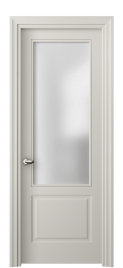 Дверь межкомнатная 8552 МОС САТ. Цвет Матовый облачно-серый. Материал Гладкая эмаль. Коллекция Esse. Картинка.