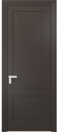 Дверь межкомнатная 8351 МАН. Цвет Матовый антрацит. Материал Гладкая эмаль. Коллекция Rocca. Картинка.