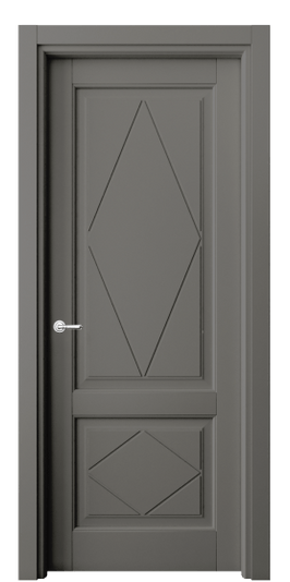 Межкомнатная дверь 6343 МКЛС . Цвет Матовый классический серый. Материал Гладкая эмаль. Коллекция Тоскана Ромбо. Фото. Дверь межкомнатная 6343 МКЛС . Цвет Матовый классический серый. Материал Гладкая эмаль. Коллекция Тоскана Ромбо. Картинка.