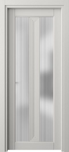 Дверь межкомнатная 6122 ДСР ДОЖДЬ. Цвет Дуб серая эмаль. Материал Массив дуба эмаль. Коллекция Ego. Картинка.