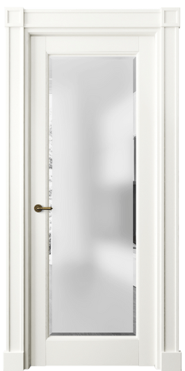 Дверь межкомнатная 6300 МЖМ САТ-Ф. Цвет Матовый жемчужный. Материал Гладкая эмаль. Коллекция Тоскана Плано. Картинка.
