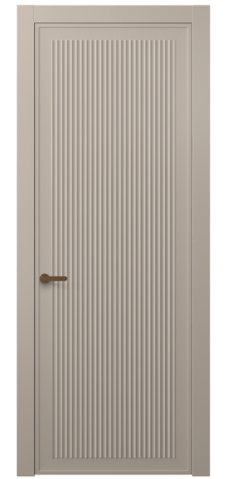 Дверь межкомнатная 8642 МБСК . Цвет Матовый бисквитный. Материал Гладкая эмаль. Коллекция Alba. Картинка.