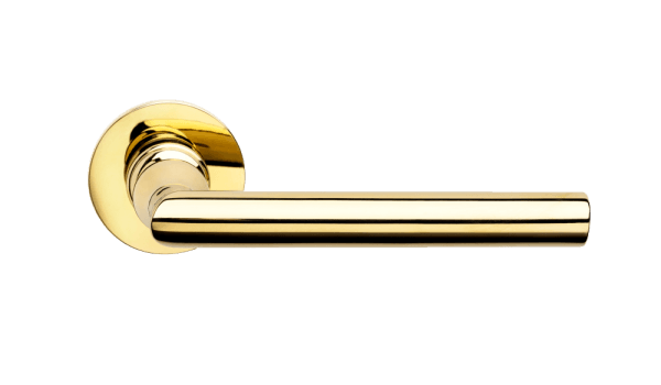Ручки для дверей Ручка дверная Изабелла. Цвет Полированное золото. Коллекция Изабелла. Картинка.