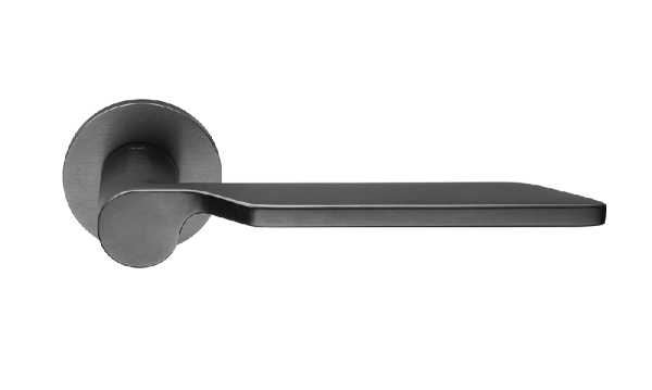 Ручки для межкомнатных дверей Ручка дверная Левантэ. Цвет Матовый графит PVD. Коллекция Левантэ. Фото. Ручки для дверей Ручка дверная Левантэ. Цвет Матовый графит PVD. Коллекция Левантэ. Картинка.