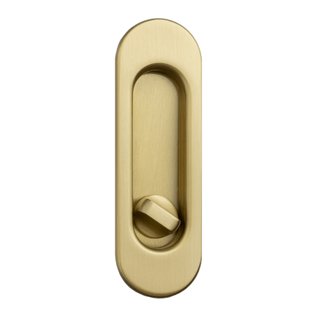 Ручки для дверей Ручка-лодочка для раздвижной двери с заверткой Ноксия. Цвет Матовое золото. Коллекция Ручка-лодочка для раздвижной двери с заверткой Ноксия. Картинка.