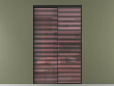 Перегородка Formato внутри проёма 2 створки