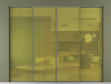 Перегородка Formato внутри проёма 4 створки