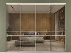 Перегородка Formato внутри проёма 4 створки