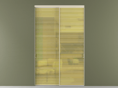 Перегородка Formato внутри проёма 2 створки