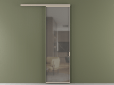 Перегородка Formato вдоль стены одностворчатая