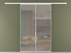 Перегородка Formato вдоль стены 2 створки