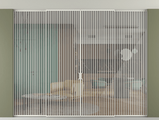 Перегородка Formato внутри проёма скрытое крепление в потолок 4 створки