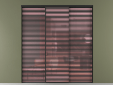 Перегородка Formato внутри проёма 3 створки