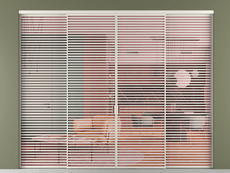 Перегородка Formato внутри проёма 4 створки