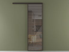 Перегородка Formato вдоль стены 1 створка