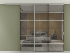 Перегородка Formato вдоль стены на потолок телескопик синхро 3