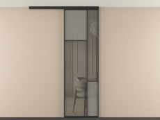 Перегородка Мозаик вдоль стены на потолок 1 створка