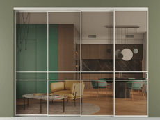 Перегородка Formato внутри проёма телескопик синхро 3