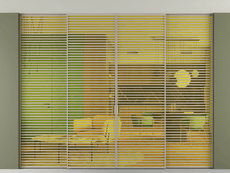 Перегородка Formato внутри проёма скрытое крепление в потолок 4 створки