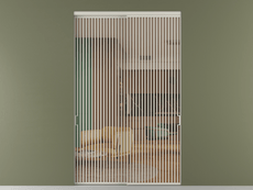 Перегородка Formato внутри проёма 2 створки