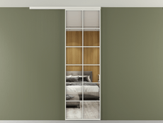 Перегородка Formato вдоль стены на потолок 1 створка