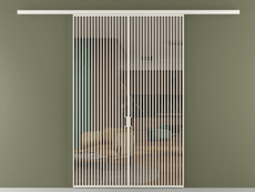 Перегородка Formato вдоль стены 2 створки