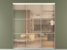 Перегородка Formato внутри проёма 3 створки