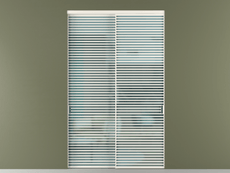 Перегородка Formato внутри проёма 2 створки