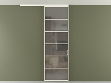 Перегородка Formato вдоль стены на потолок 1 створка