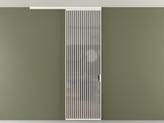 Перегородка Formato вдоль стены на потолок 1 створка